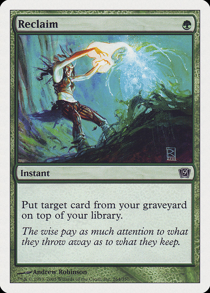 Reclaim [Ninth Edition] Magic: The Gathering