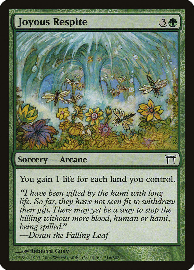 Joyous Respite [Champions of Kamigawa] Magic: The Gathering