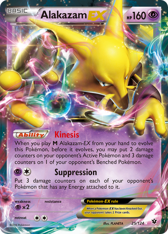 Alakazam EX (25/124) [XY: Fates Collide] Pokémon