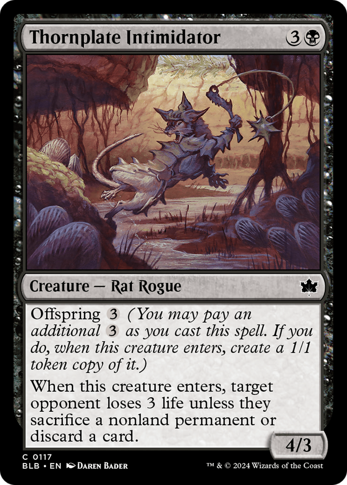 Thornplate Intimidator [Bloomburrow] Magic: The Gathering