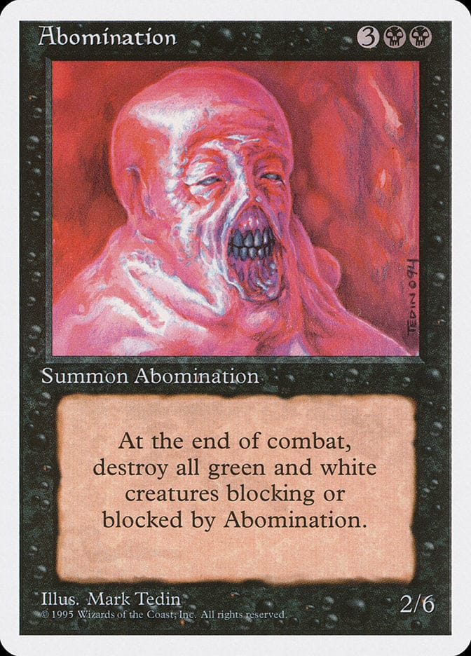 Abomination [Fourth Edition] Magic: The Gathering