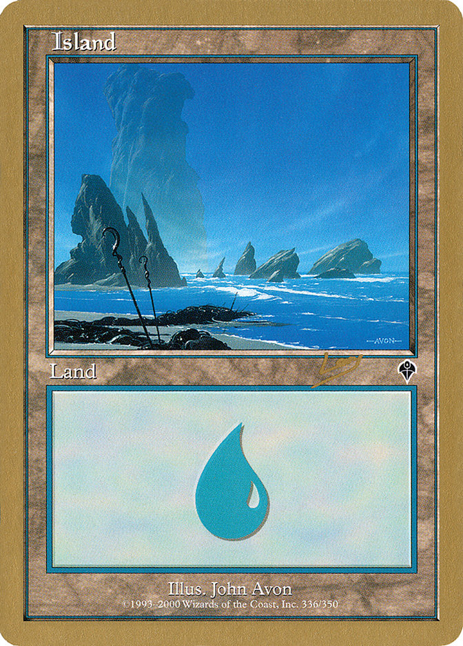 Island (rl336) (Raphael Levy) [World Championship Decks 2002] Magic: The Gathering