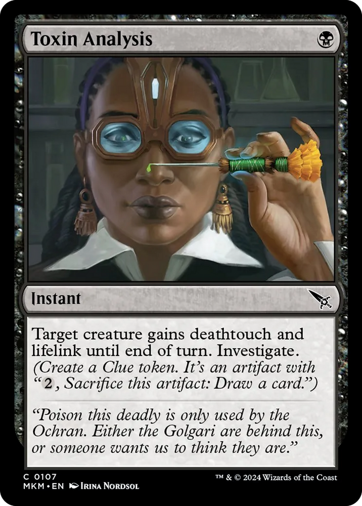 Toxin Analysis [Murders at Karlov Manor] Magic: The Gathering