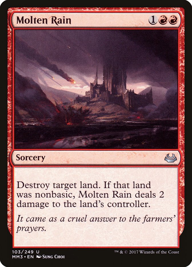 Molten Rain [Modern Masters 2017] Magic: The Gathering