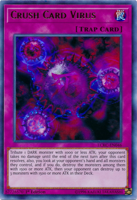 Crush Card Virus (Version 2) [LCKC-EN046] Ultra Rare Yu-Gi-Oh!
