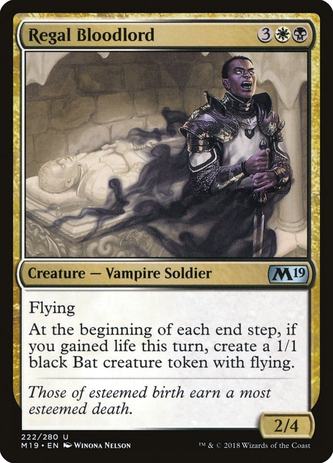 Regal Bloodlord [Core Set 2019] Magic: The Gathering