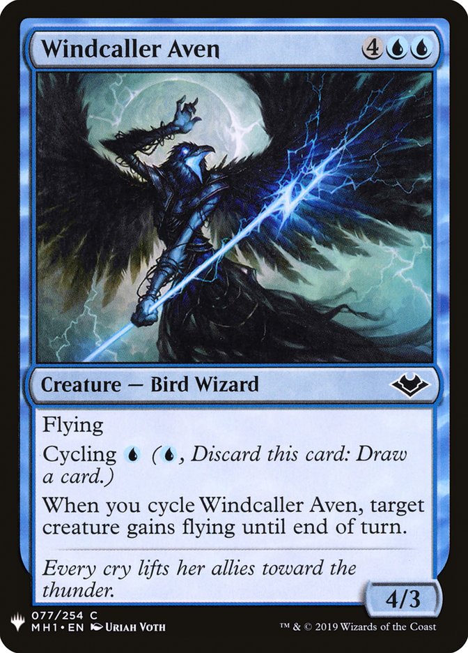 Windcaller Aven [Mystery Booster] Magic: The Gathering