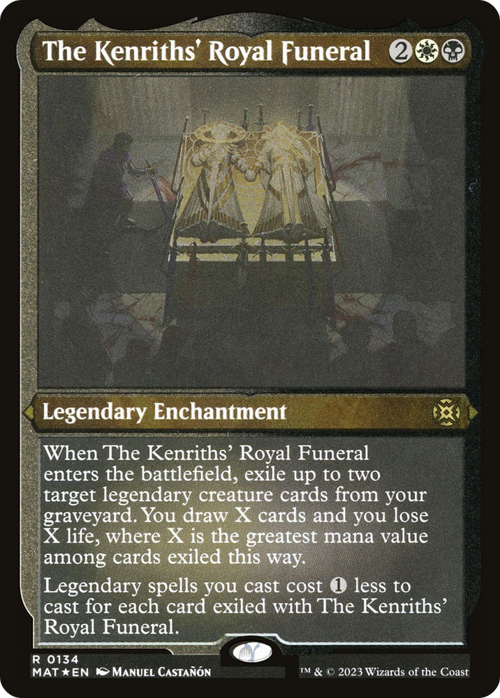 The Kenriths' Royal Funeral (Foil Etched) [March of the Machine: The Aftermath] Magic: The Gathering