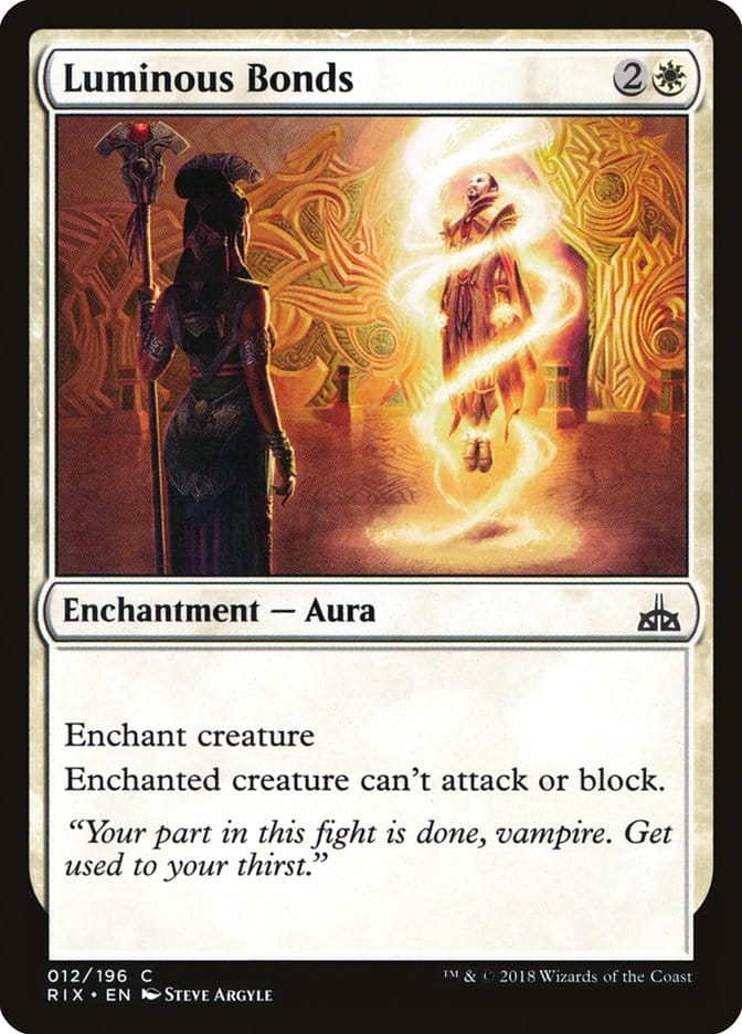 Luminous Bonds [Rivals of Ixalan] Magic: The Gathering