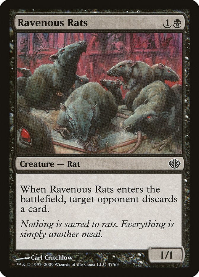 Ravenous Rats [Duel Decks: Garruk vs. Liliana] Magic: The Gathering
