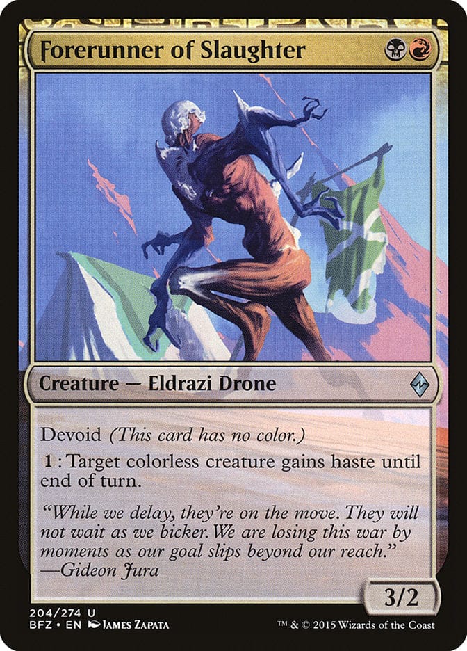 Forerunner of Slaughter [Battle for Zendikar] Magic: The Gathering