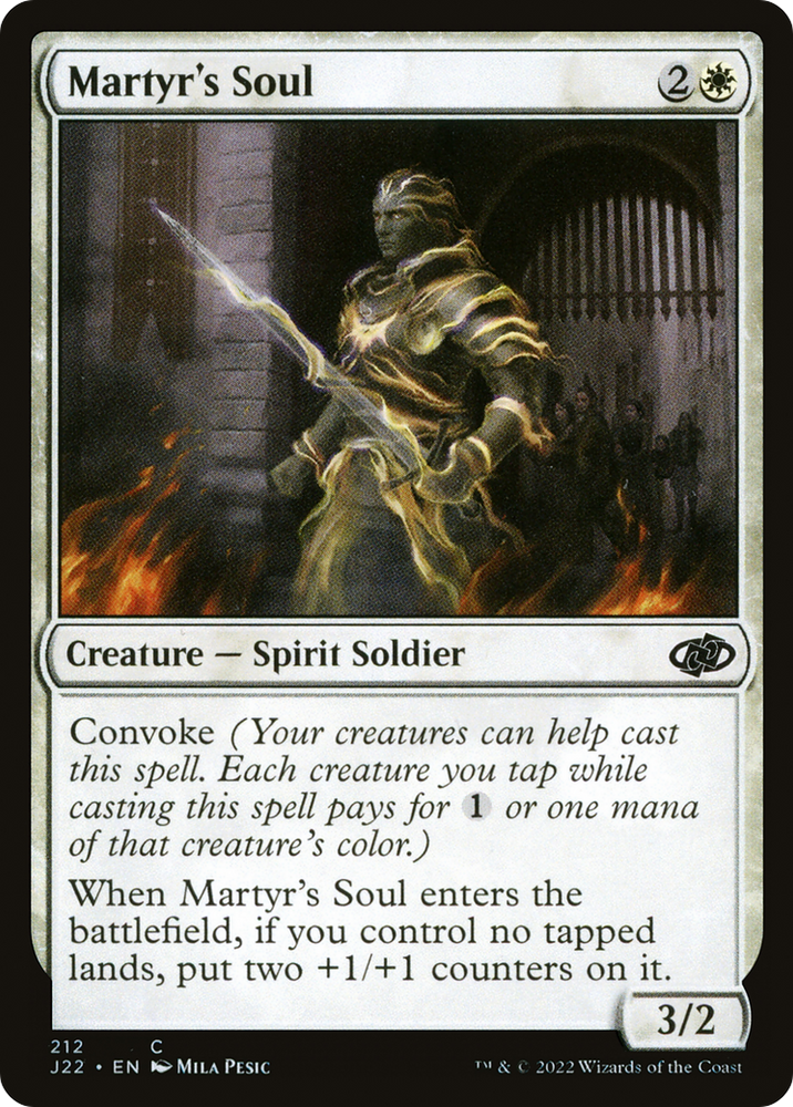 Martyr's Soul [Jumpstart 2022] Magic: The Gathering