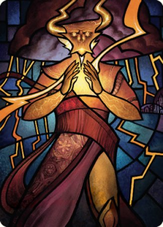 Najal, the Storm Runner Art Card [Dominaria United Art Series] Magic: The Gathering