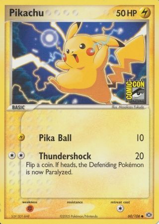 Pikachu (60/106) (2005 San Diego Comic Con) [Miscellaneous Cards] Pokémon