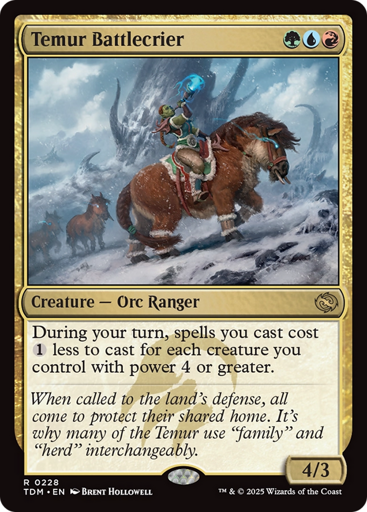Temur Battlecrier [Tarkir: Dragonstorm] Magic: The Gathering