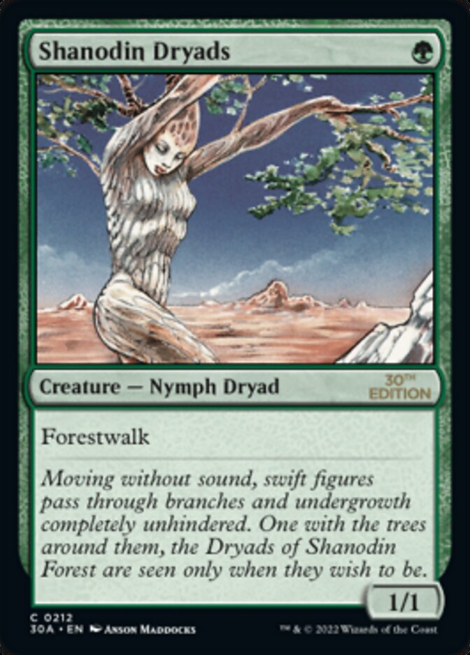 Shanodin Dryads [30th Anniversary Edition] Magic: The Gathering