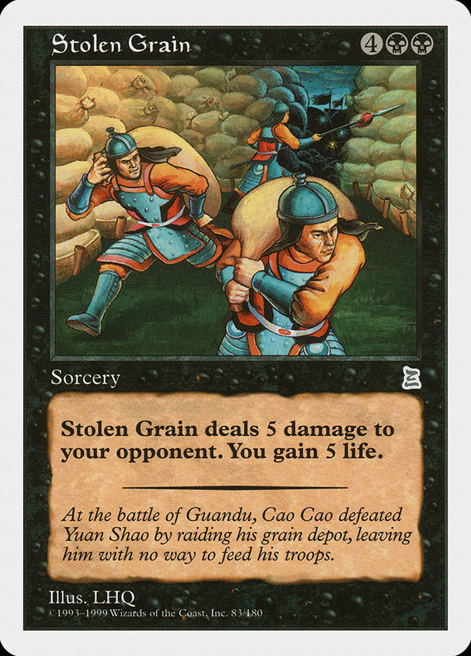 Stolen Grain [Portal Three Kingdoms] Magic: The Gathering