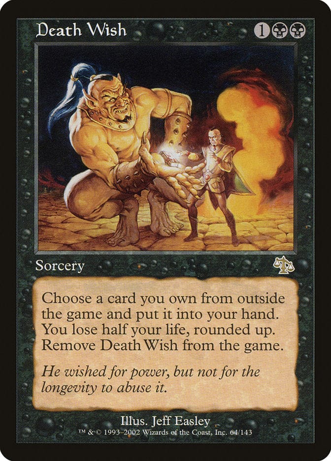 Death Wish [Judgment] Magic: The Gathering