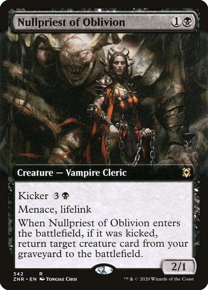 Nullpriest of Oblivion (Extended Art) [Zendikar Rising] Magic: The Gathering