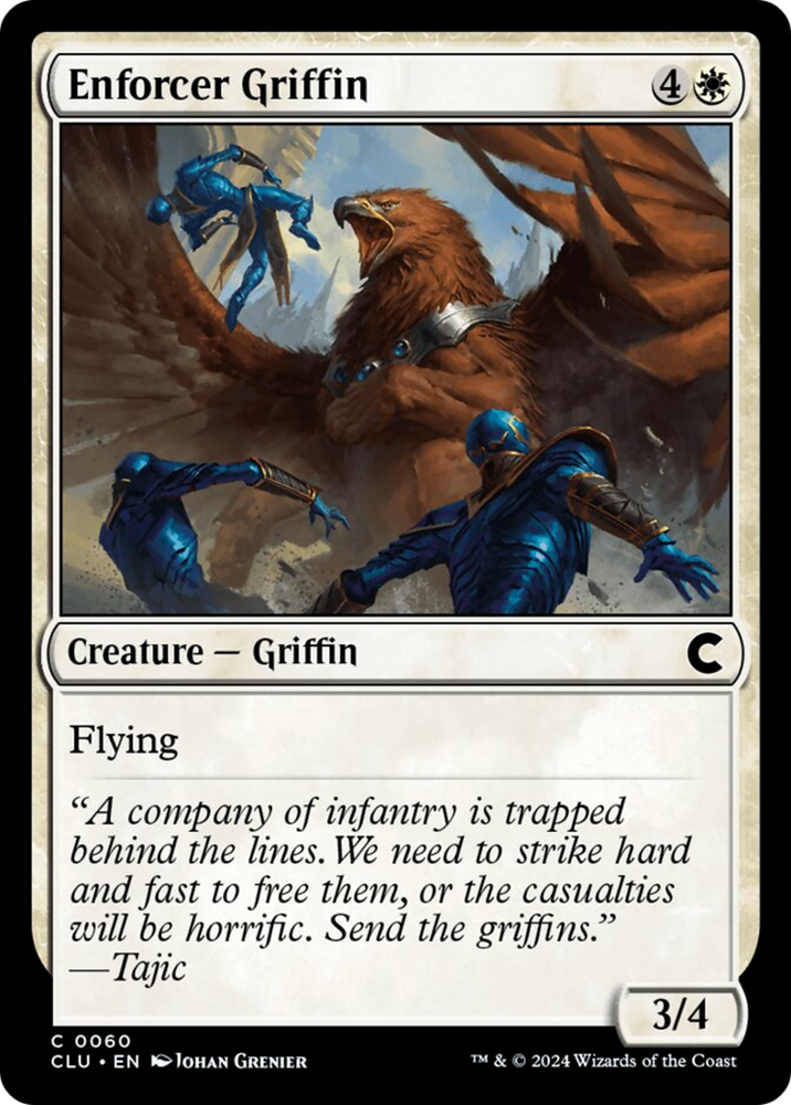 Enforcer Griffin [Ravnica: Clue Edition] Magic: The Gathering