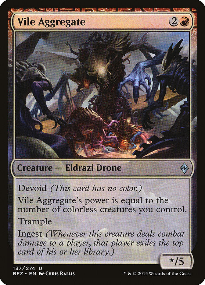 Vile Aggregate [Battle for Zendikar] Magic: The Gathering