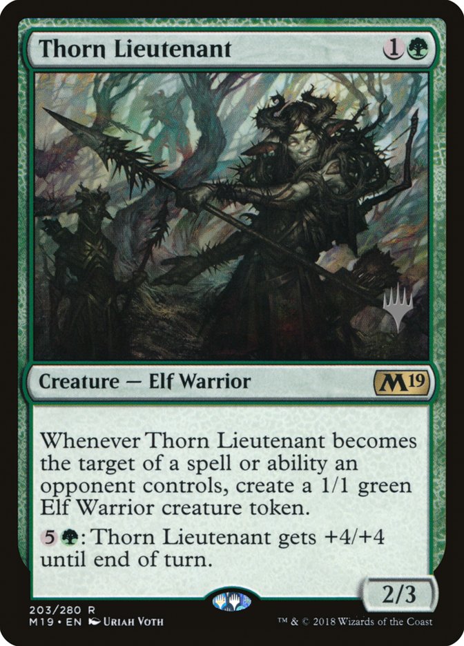 Thorn Lieutenant (Promo Pack) [Core Set 2019 Promos] Magic: The Gathering