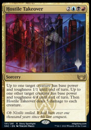 Hostile Takeover (Promo Pack) [Streets of New Capenna Promos] Magic: The Gathering