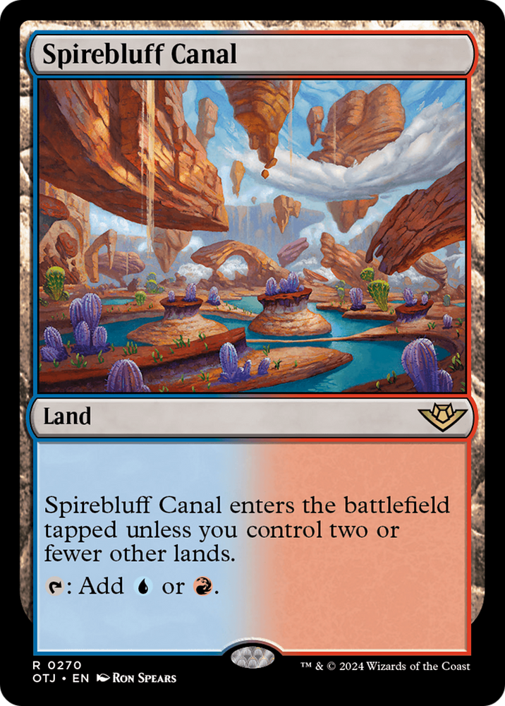 Spirebluff Canal [Outlaws of Thunder Junction] Magic: The Gathering