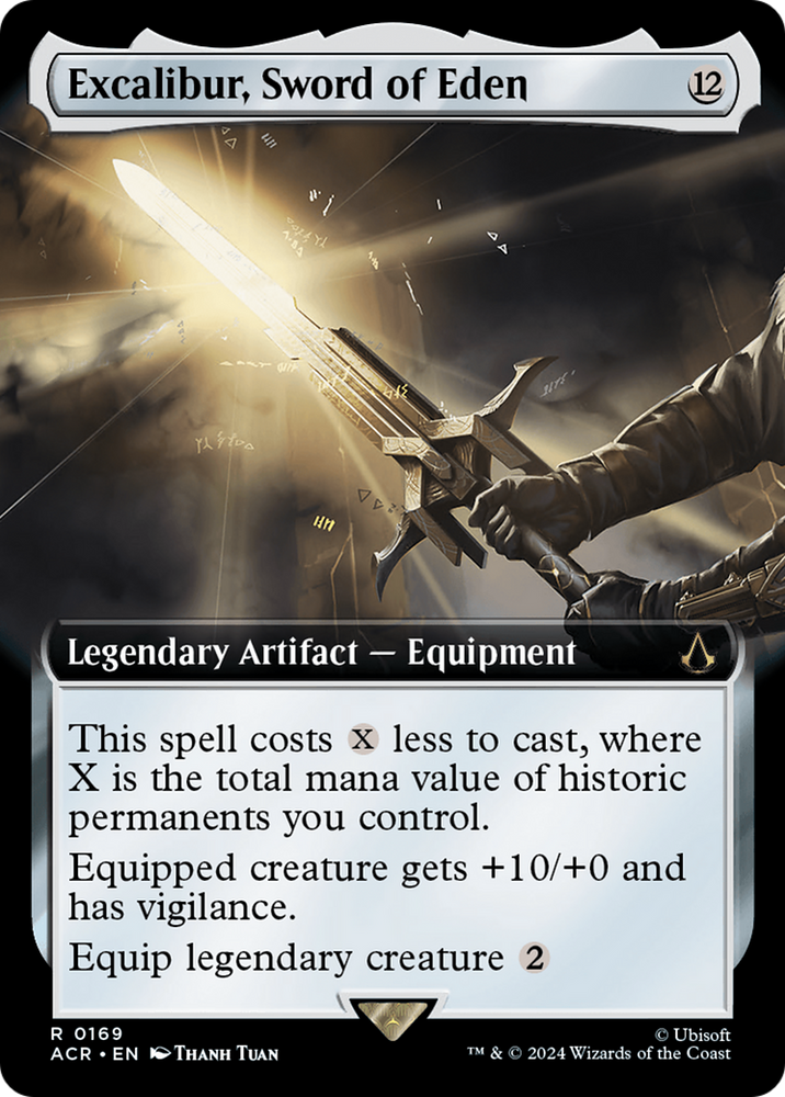 Excalibur, Sword of Eden (Extended Art) [Assassin's Creed] Magic: The Gathering