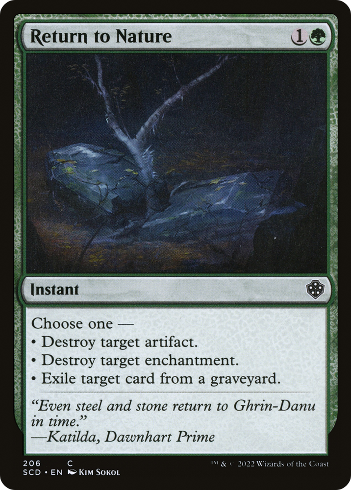 Return to Nature [Starter Commander Decks] Magic: The Gathering