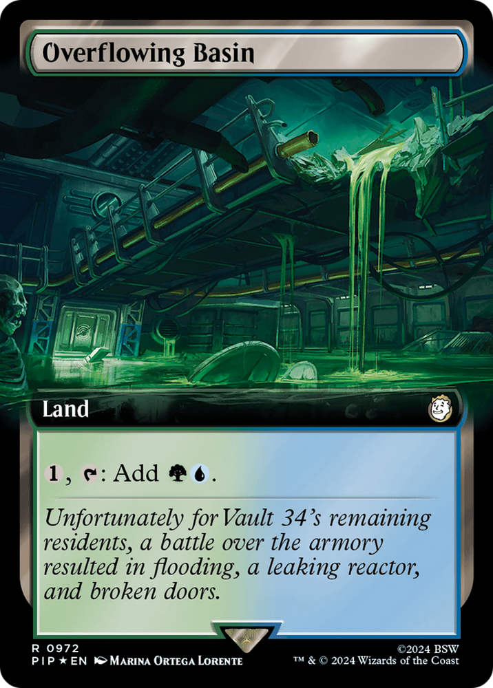 Overflowing Basin (Extended Art) (Surge Foil) [Fallout] Magic: The Gathering