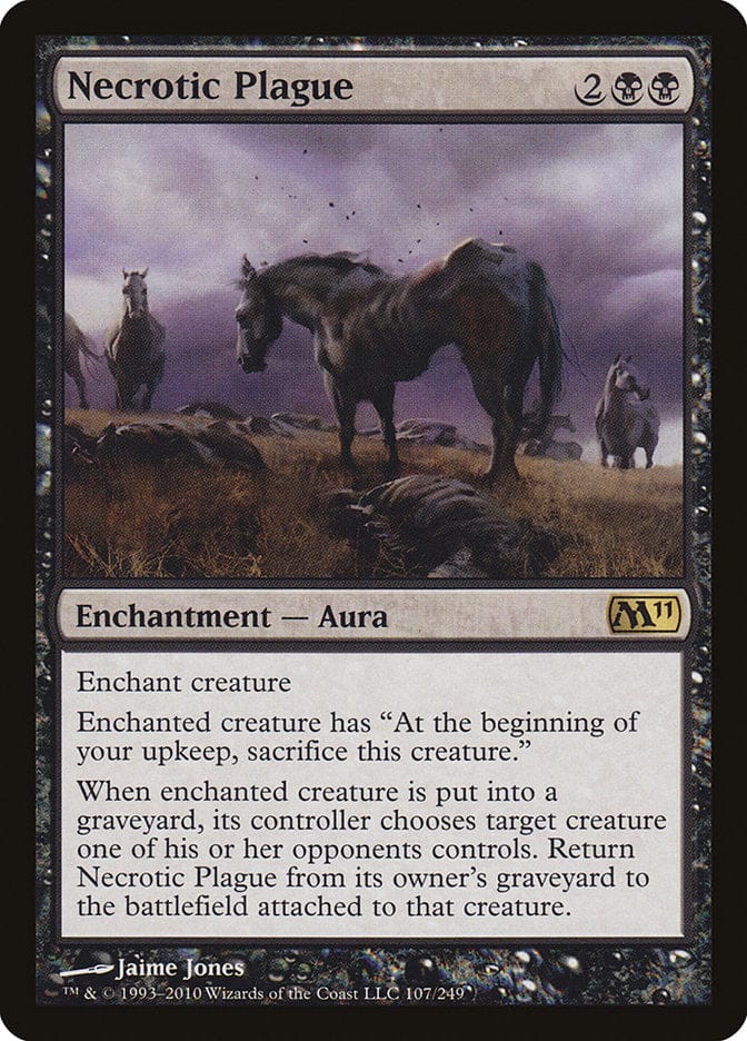Necrotic Plague [Magic 2011] Magic: The Gathering