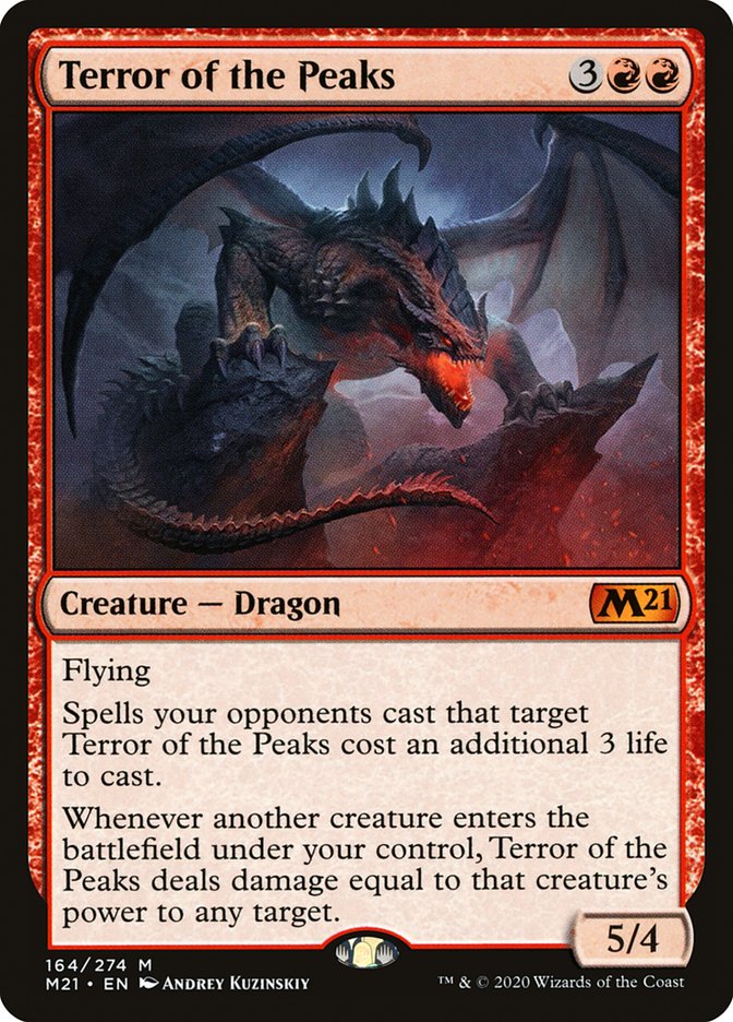 Terror of the Peaks [Core Set 2021] Magic: The Gathering