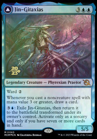 Jin-Gitaxias // The Great Synthesis [March of the Machine Prerelease Promos] Magic: The Gathering