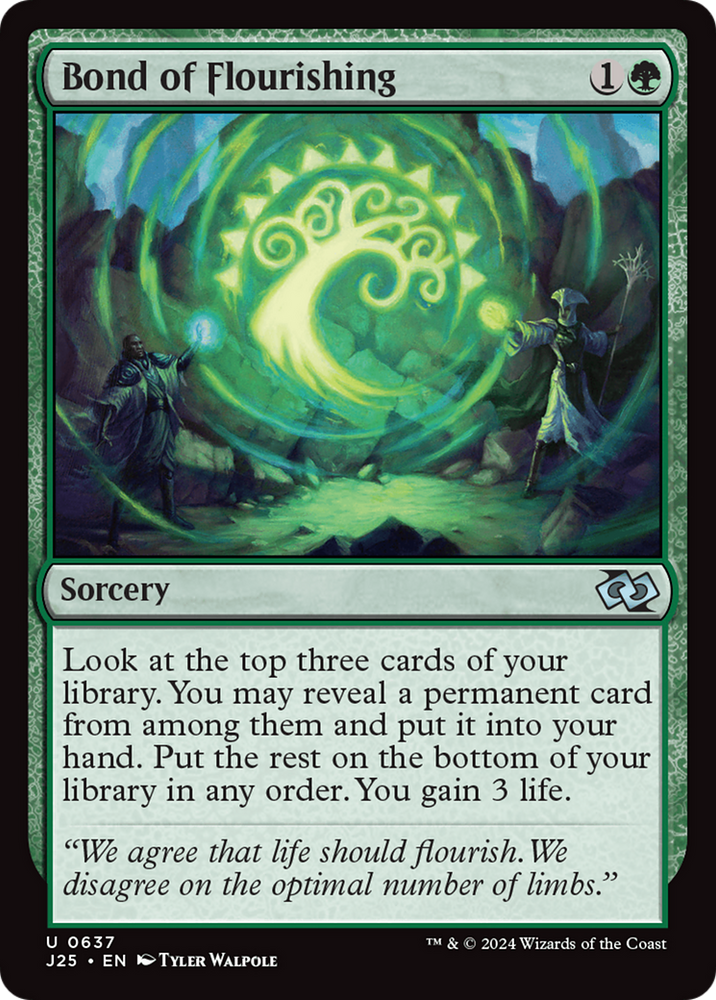 Bond of Flourishing [Foundations Jumpstart] Magic: The Gathering