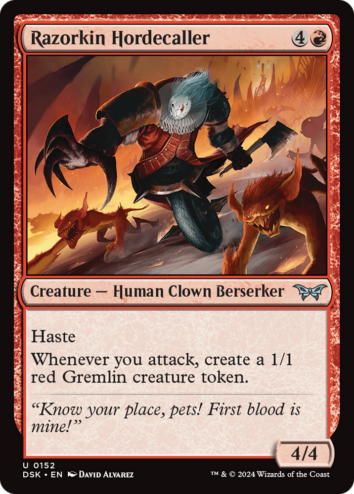 Razorkin Hordecaller [Duskmourn: House of Horror] Magic: The Gathering