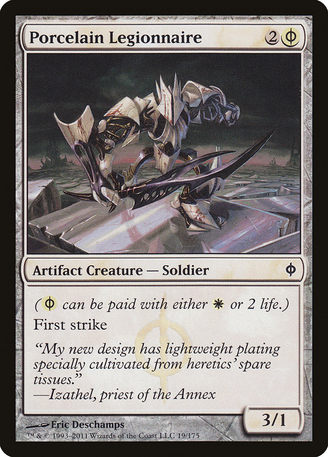 Porcelain Legionnaire [New Phyrexia] Magic: The Gathering