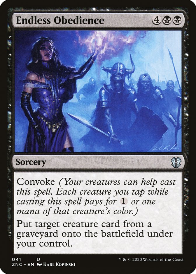 Endless Obedience [Zendikar Rising Commander] Magic: The Gathering