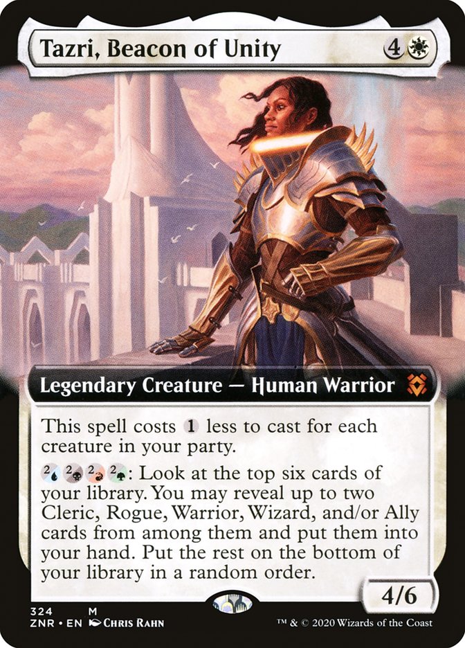 Tazri, Beacon of Unity (Extended Art) [Zendikar Rising] Magic: The Gathering