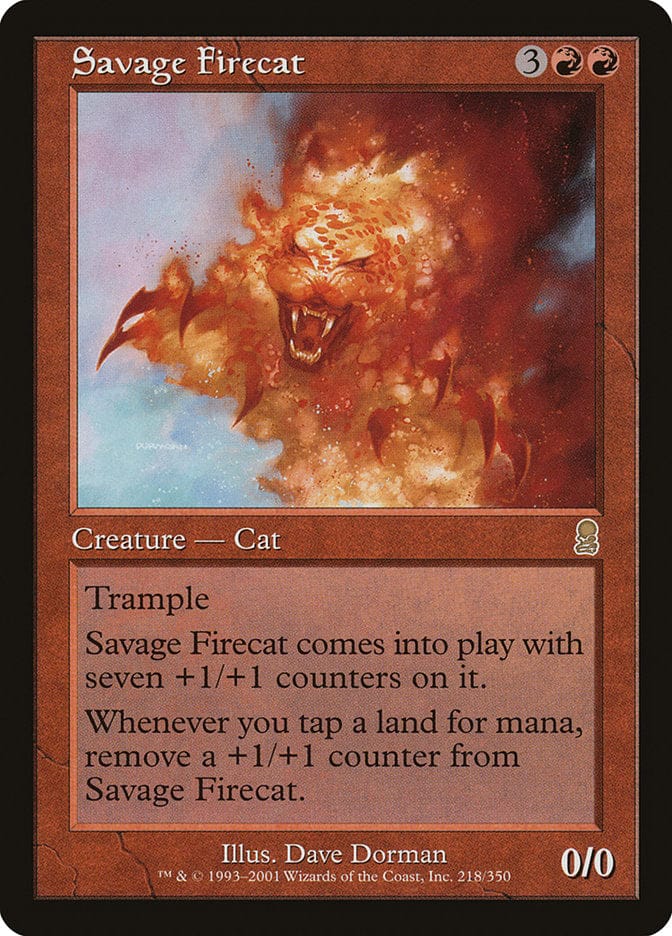 Savage Firecat [Odyssey] Magic: The Gathering