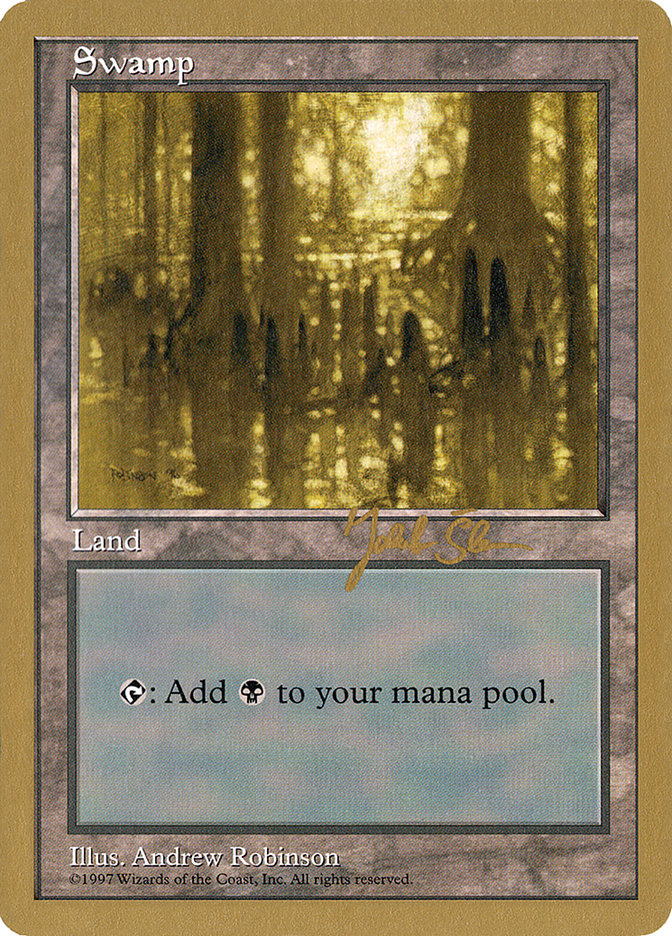 Swamp (js438) (Jakub Slemr) [World Championship Decks 1997] Magic: The Gathering
