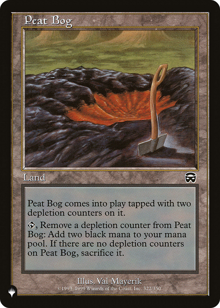 Peat Bog [The List] Magic: The Gathering