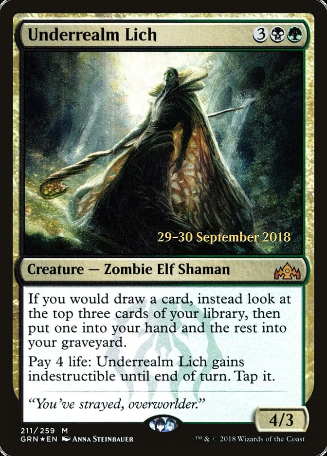 Underrealm Lich [Guilds of Ravnica Prerelease Promos] Magic: The Gathering