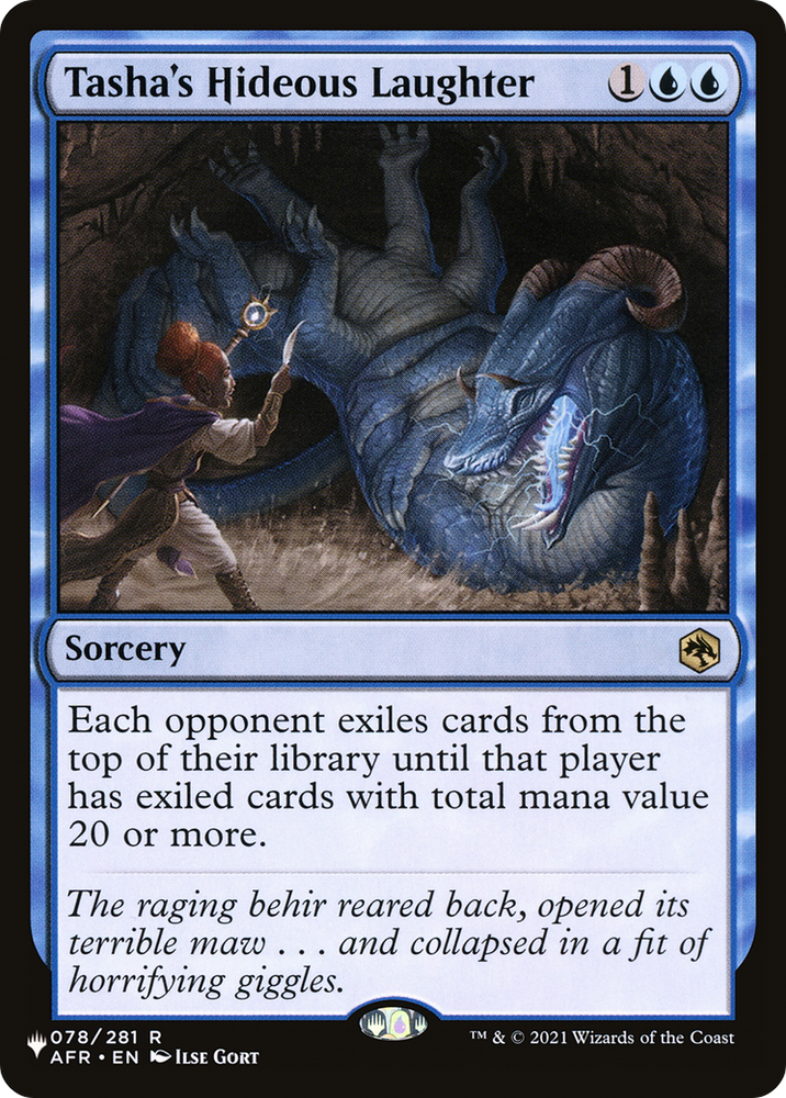 Tasha's Hideous Laughter [The List] Magic: The Gathering