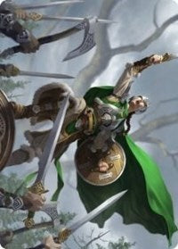 Maja, Bretagard Protector Art Card [Kaldheim Art Series] Magic: The Gathering