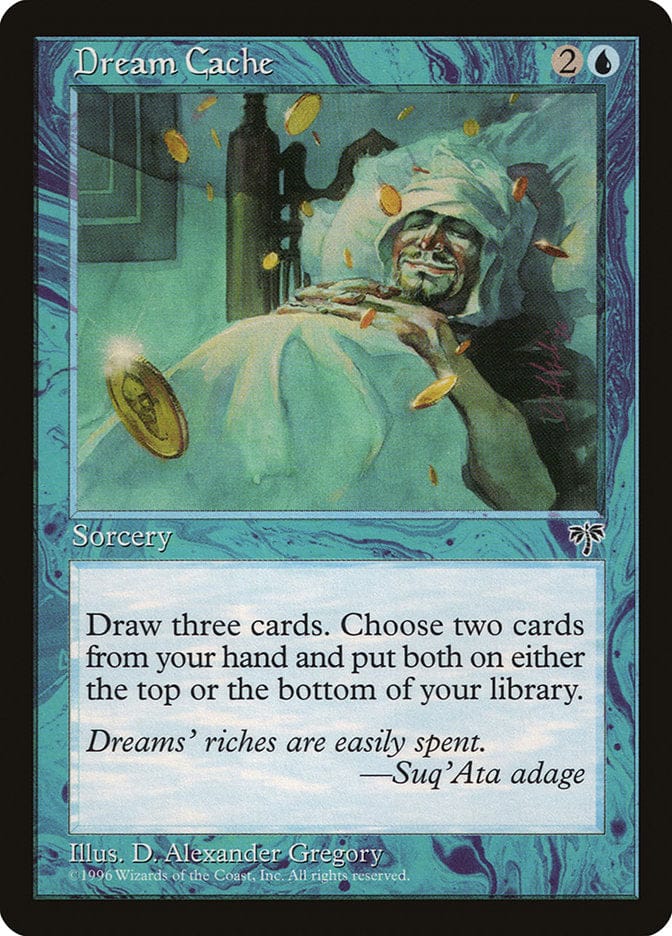 Dream Cache [Mirage] Magic: The Gathering