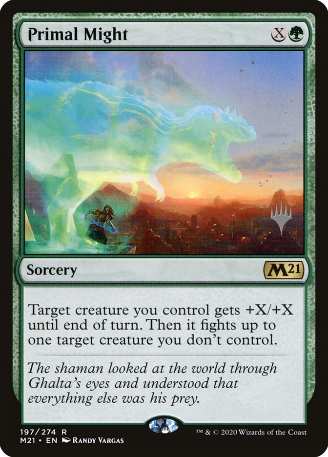 Primal Might (Promo Pack) [Core Set 2021 Promos] Magic: The Gathering