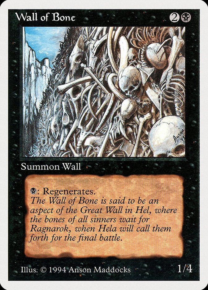 Wall of Bone [Summer Magic / Edgar] Magic: The Gathering