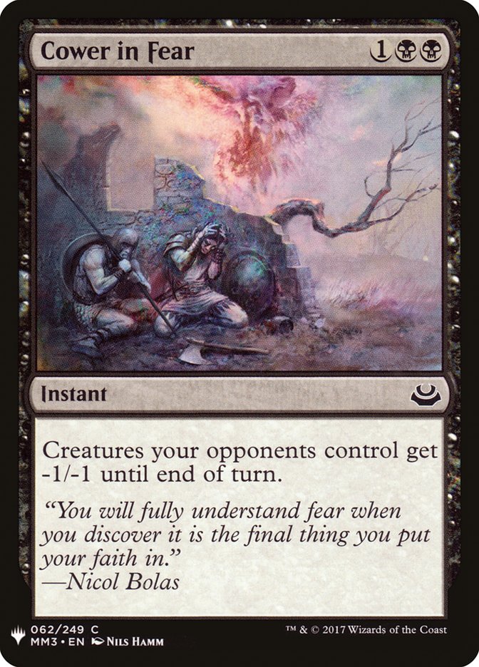 Cower in Fear [Mystery Booster] Magic: The Gathering
