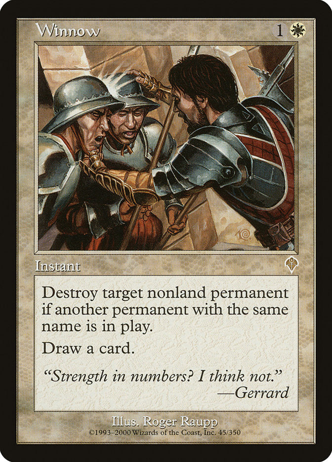 Winnow [Invasion] Magic: The Gathering